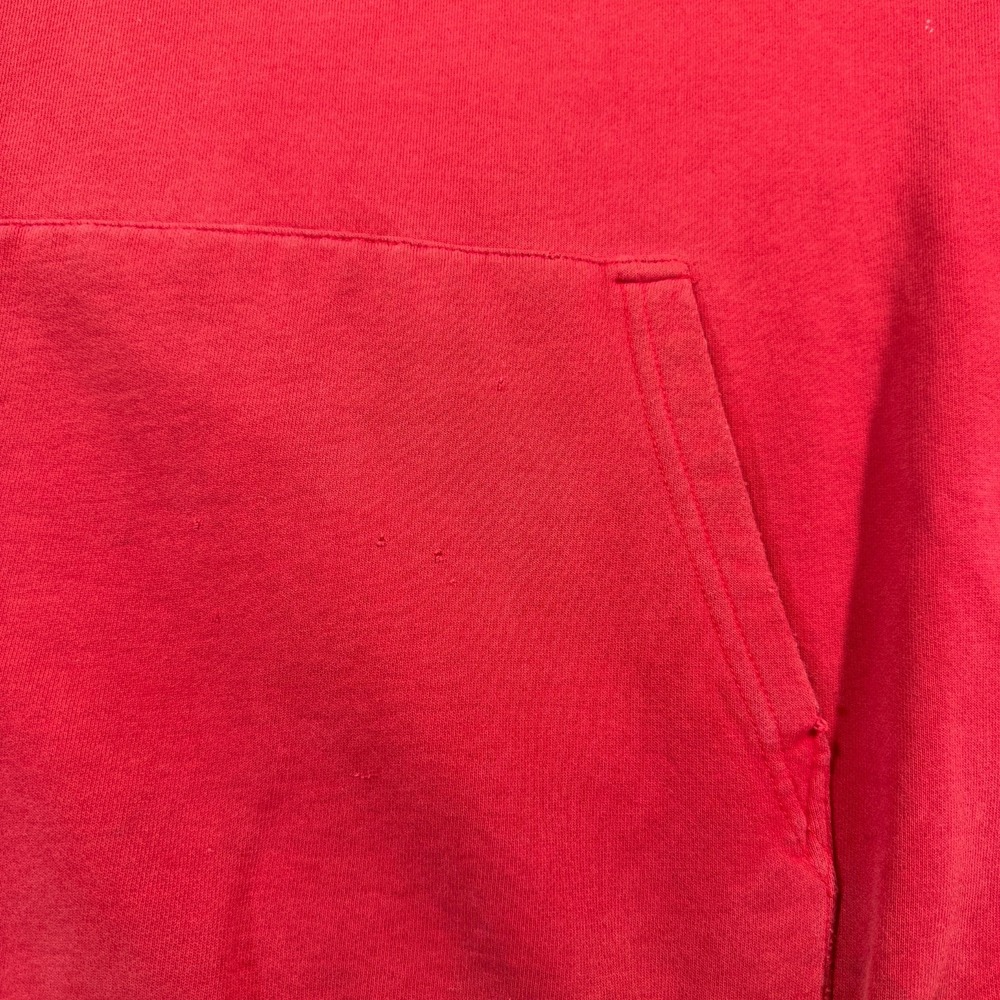 4Hunnid Hoodie Men M Red Pullover‎ Script Logo Streetwear Graphic Distressed - Picture 5 of 9